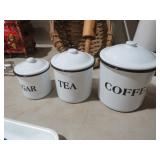 GRANITE WARE CANISTER SET