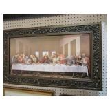 ORNATE FRAMED THE LAST SUPPER