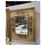 HAND PAINTED BEVELED WALL MIRROR