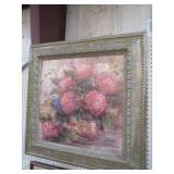FRAMED ORNATE PAINTING ART.SIGNED STILL LIFE