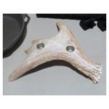 REAL MOOSE HORN CANDLE HOLDER