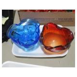 2 PC OLD VENETIAN GLASS BOWLS