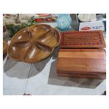 WOOD ROTATING TURN TBL,CEDAR CHEST,MINI LANE CHEST