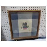 FRAMED NEEDLE POINT