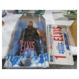 ELVIS DOLL & ELVIS VTG LICENSE PLATE