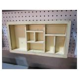 DIVIDED DISPLAY WALL SHELF BOX