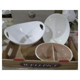 3 VINTAGE SERVING DISHES