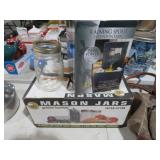 12 PINT MASON JARS & LED FOUNTAIN