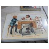METAL EMBOSSED TEA PARTY SIGN