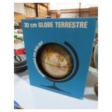 WORLD GLOBE ON STAND NIB