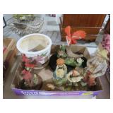 COLLECTION OF FIGURINES,BIRDS,  PLANTER