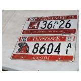 2  ALABAMA  LICENSE PLATES