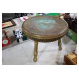 BRASS ORNATE STOOL