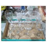 HOME INTERIORS ETCHED HUMMINGBIRD GOBLETS