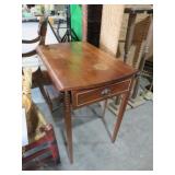 CHERRY 1 DRAWER DROP SIDE TABLE