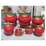 NICE CERAMIC APPLE CANISTER SET