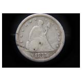 1875 S SEATED LIBERTY 20 CENTS