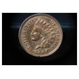 HIGH GRADE FULL LIBERTY 1907 INDIAN HEAD PENNY