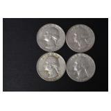 1962 D, (3) 1963 D WASH. QUARTERS 90%