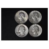 1936 P, 64 P, (2) 64 D WASH. QUARTERS 90%