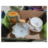 COLL TEACUP, SAUCER, SHOE BANK