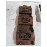 WOOD WALL MOUNTED LETTER HOLDER