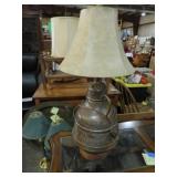 UNIQUE BRASS TABLE LAMP WITH SHADE
