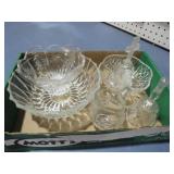 COLL OF VTG CLEAR CUT GLASS