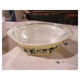 1.5 QUART VTG CASSAROLE DISH WITH LID