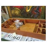 HAND MADE CHERRY WOOD SKITTLES GAME W/PCS