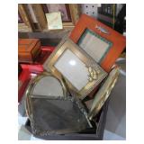 COLLECTION OF UNIQUE BRASS AND METAL PICTURE FRAME