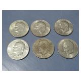 6 IKE DOLLARS MISC DATES