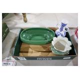 FLORALINE 476-8 PLANTER, BLUE/WHITE CHINA, PLANTER