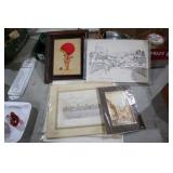 COLL. NEEDLEPOINT, PRINTS, GRAPHITE DRAWINGS
