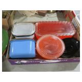 COLLECTION OF VTG REFRIGERATOR DISHES WITH LIDS