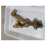 VTG SOLID BRASS DOG WATER SPICKET HANDLE