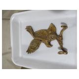 VTG BRASS EAGLE WALL HANGER