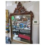 GOLD ORNATE FRAMED WALL MIRROR