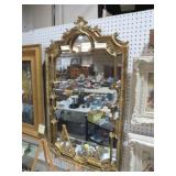 BEAUTIFUL GOLD ORNATE FRAMED MIRROR