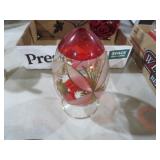 EGYPTIAN GLASS 7.5" EGG w/24K ACCENTS