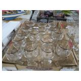 COLLECTION OF RIM CRYSTAL STEM WARE