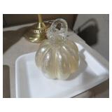 BLOWN GLASS PUMPKIN
