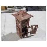 HEAVY CAST IRON GARDEN CANDLE / VOTIVE