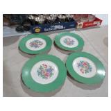 4 VTG JONES MCDUFFEE HANDPAINTED FLORAL CHINA