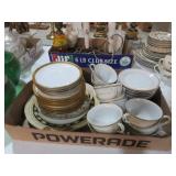 COLL OF VTG CHINA, CUPS, PLATES, MISC