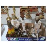HAND PAINTED PORCELAIN & CERAMIC LAMP BASES NO SHA