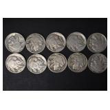 (10) BUFFALO NICKELS