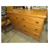 SOLID WOOD 6 DR DRESSER