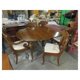 PENNSYVANIA HOUSE CHERRY DINNING TABLE 6 CHAIRS