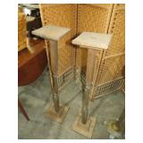 PAIR OF  WOOD FERN STANDS